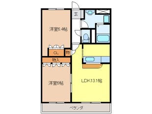 サンタモニカ長良の物件間取画像